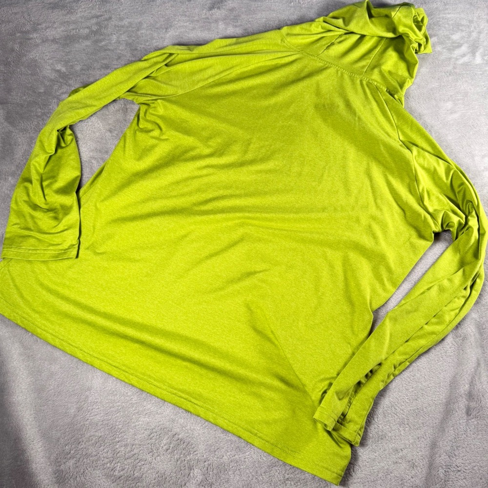 MoFiz Mens 2XL Lime Green Sun Protection Hoodie Lightweight Activewear Shirt
